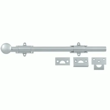 12 Inch Deltana Heavy Duty Surface Bolt (Polished Chrome Finish)