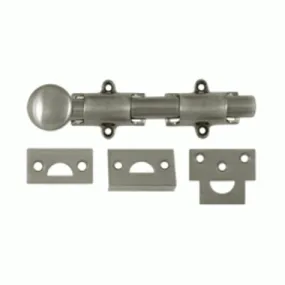 6 Inch Deltana Heavy Duty Surface Bolt (Antique Nickel Finish)