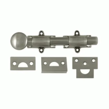 6 Inch Deltana Heavy Duty Surface Bolt (Antique Nickel Finish)
