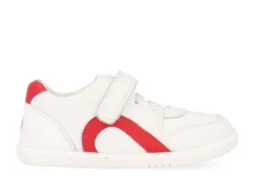 Bobux I Walk Comet White   Red Trainers