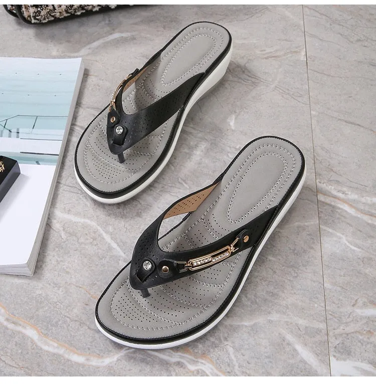 BRAVE YXIAO Designer Flip Flops Womens