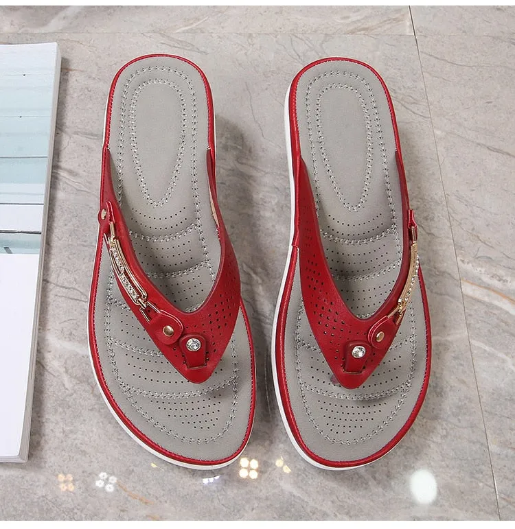 BRAVE YXIAO Designer Flip Flops Womens
