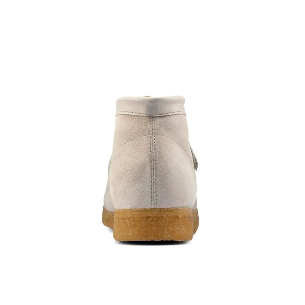 Clarks Originals Wallabee Boots Men's White Woven Suede Canvas 26159539