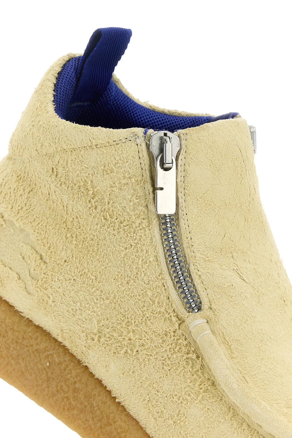 Cream suede Chance ankle boots