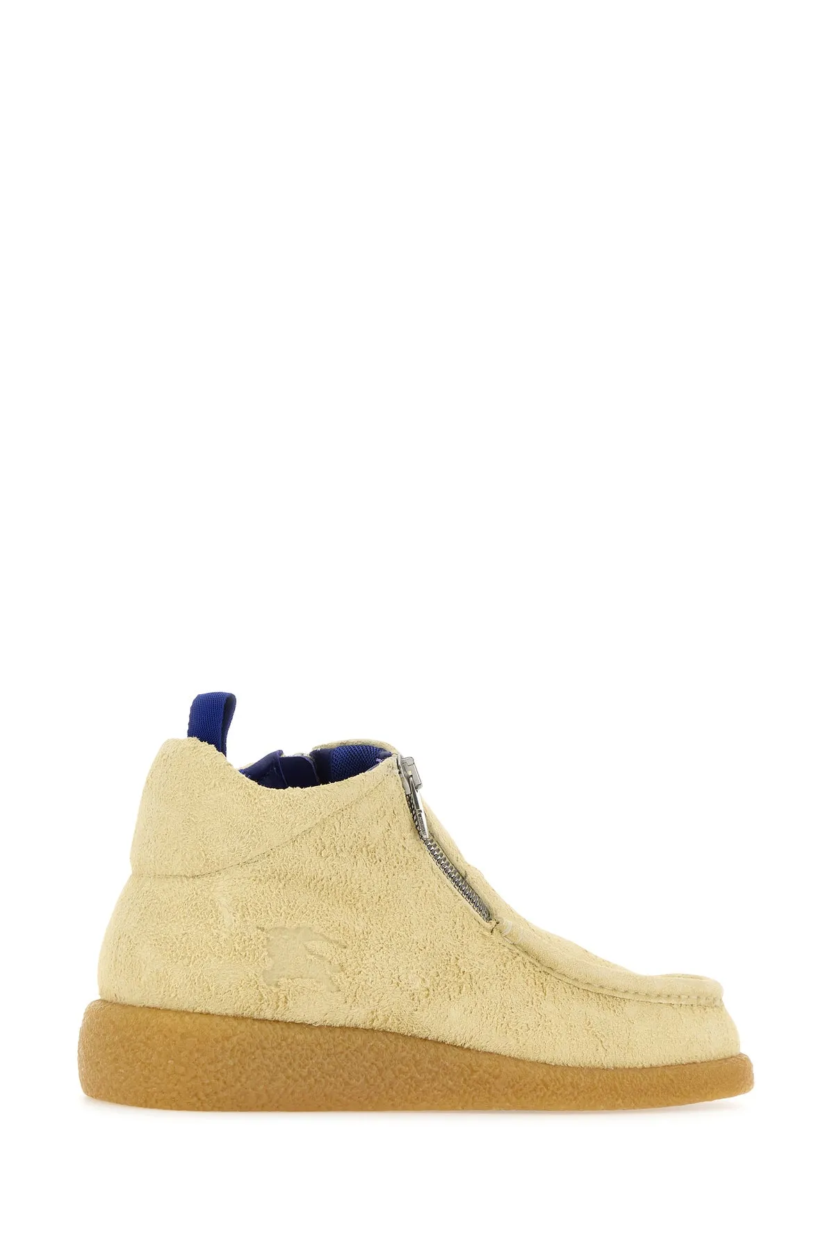Cream suede Chance ankle boots