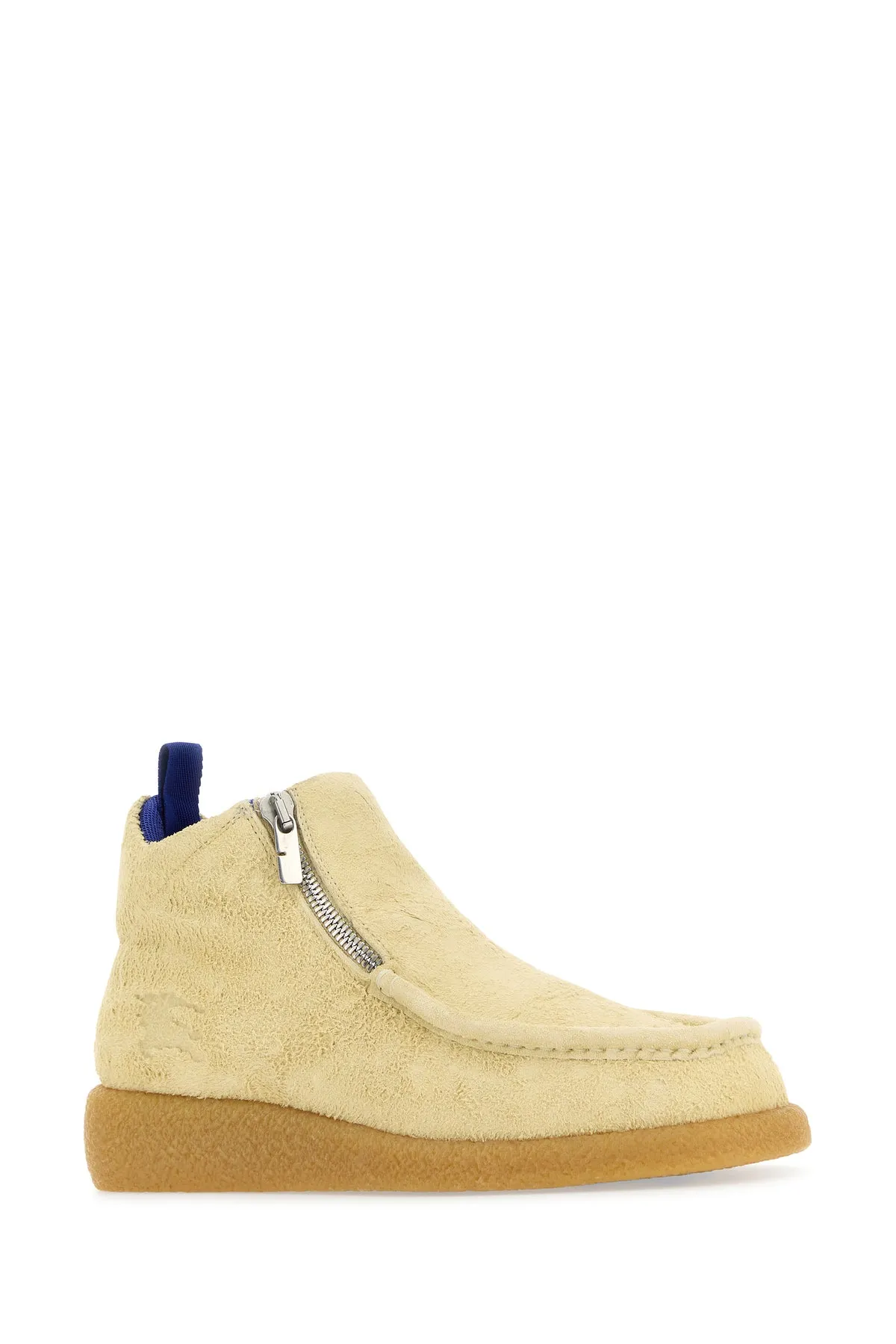 Cream suede Chance ankle boots