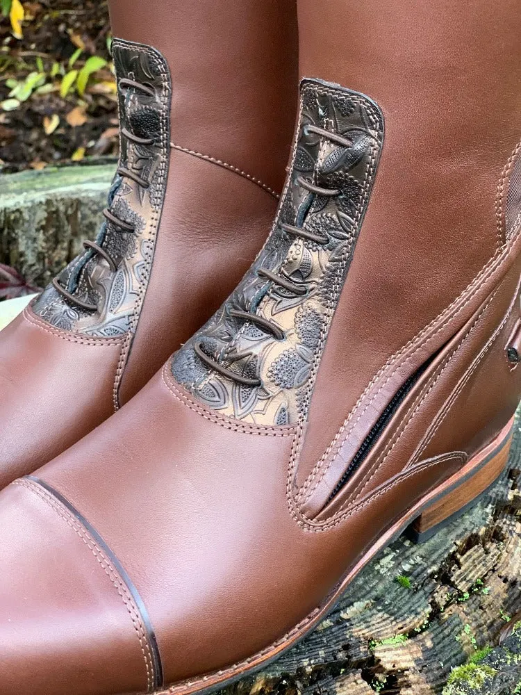 Custom DeNiro S4602 Jump Boot - Vintage Brown with Greta Brown Rondine Top