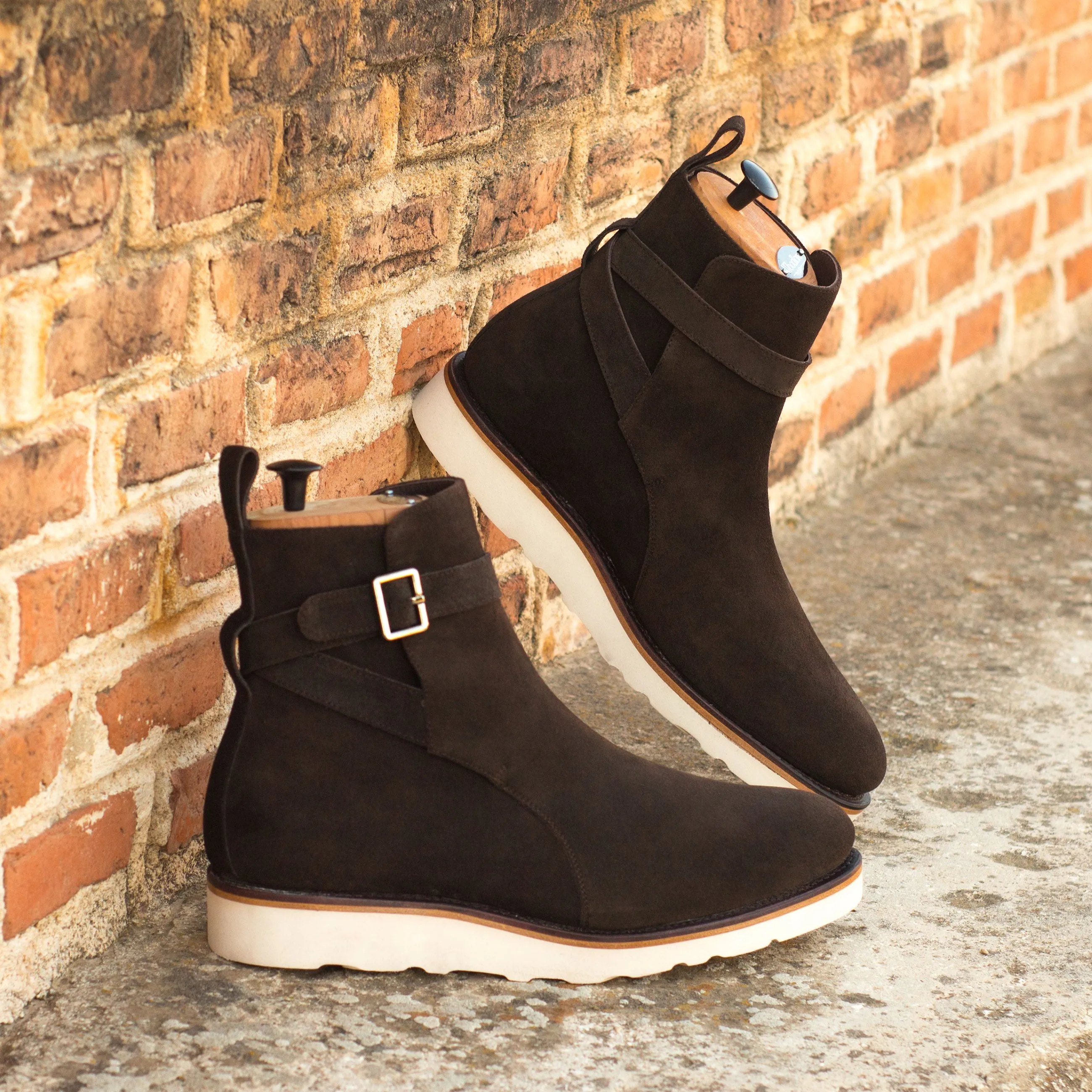 Dark Brown Suede Jodhpur Boots