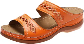 Eduavar Sandals for Women Dressy Summer, Orthopedic Sandals for Women Casual Open Toe Sandals Slippers Summer Beach Sandals