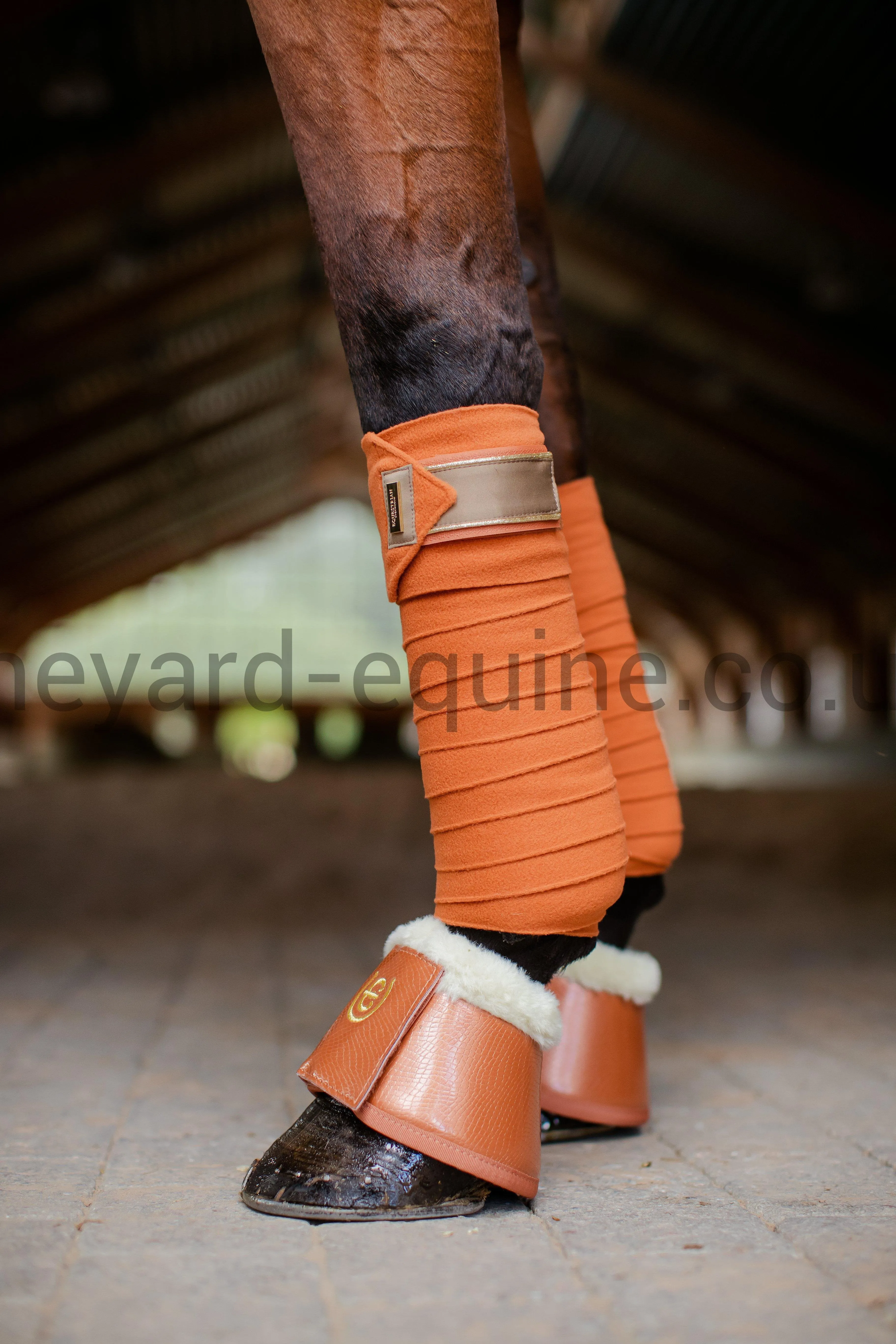 Equestrian Stockholm Bell Boots - Bronze Gold