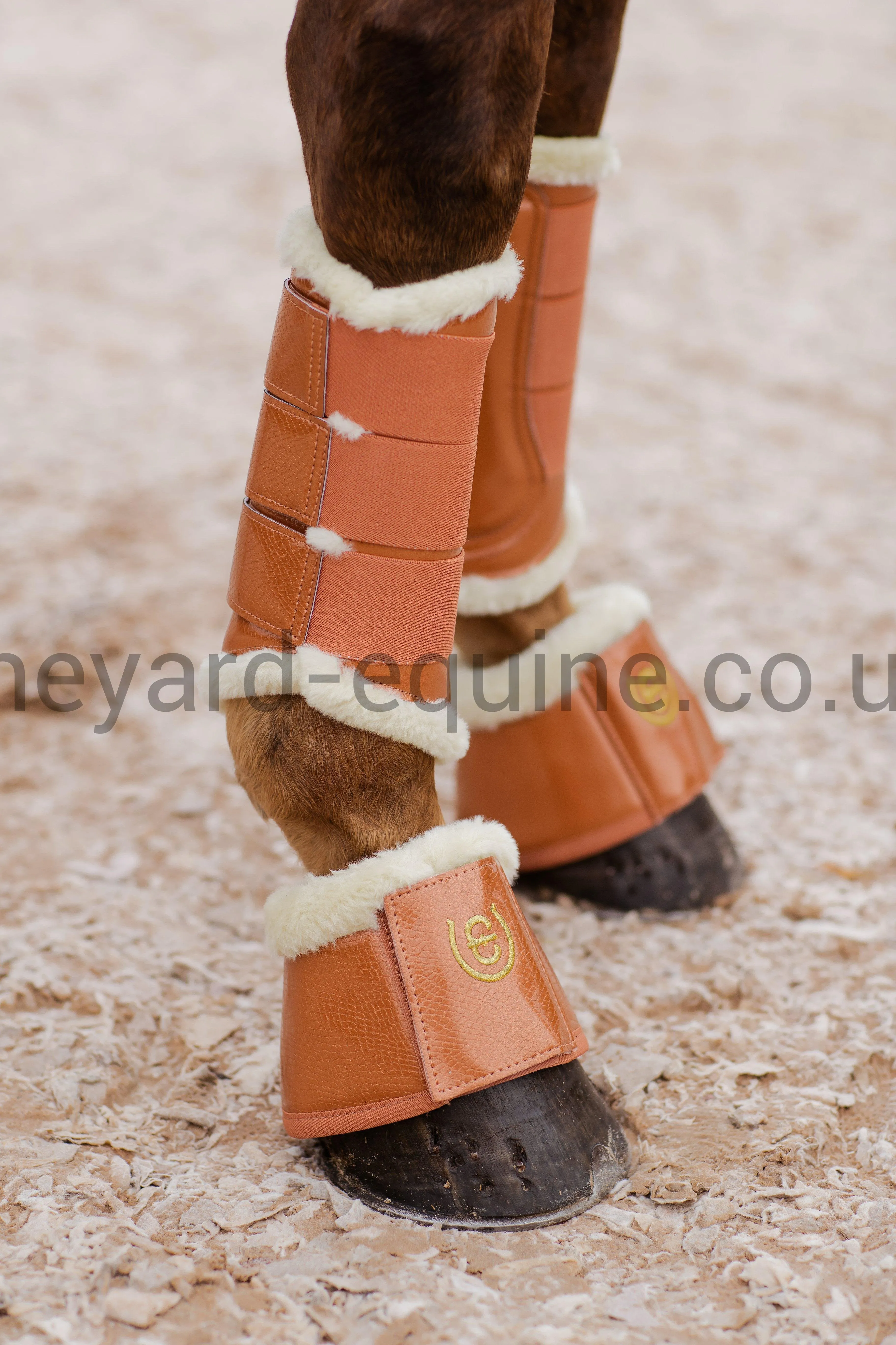 Equestrian Stockholm Bell Boots - Bronze Gold