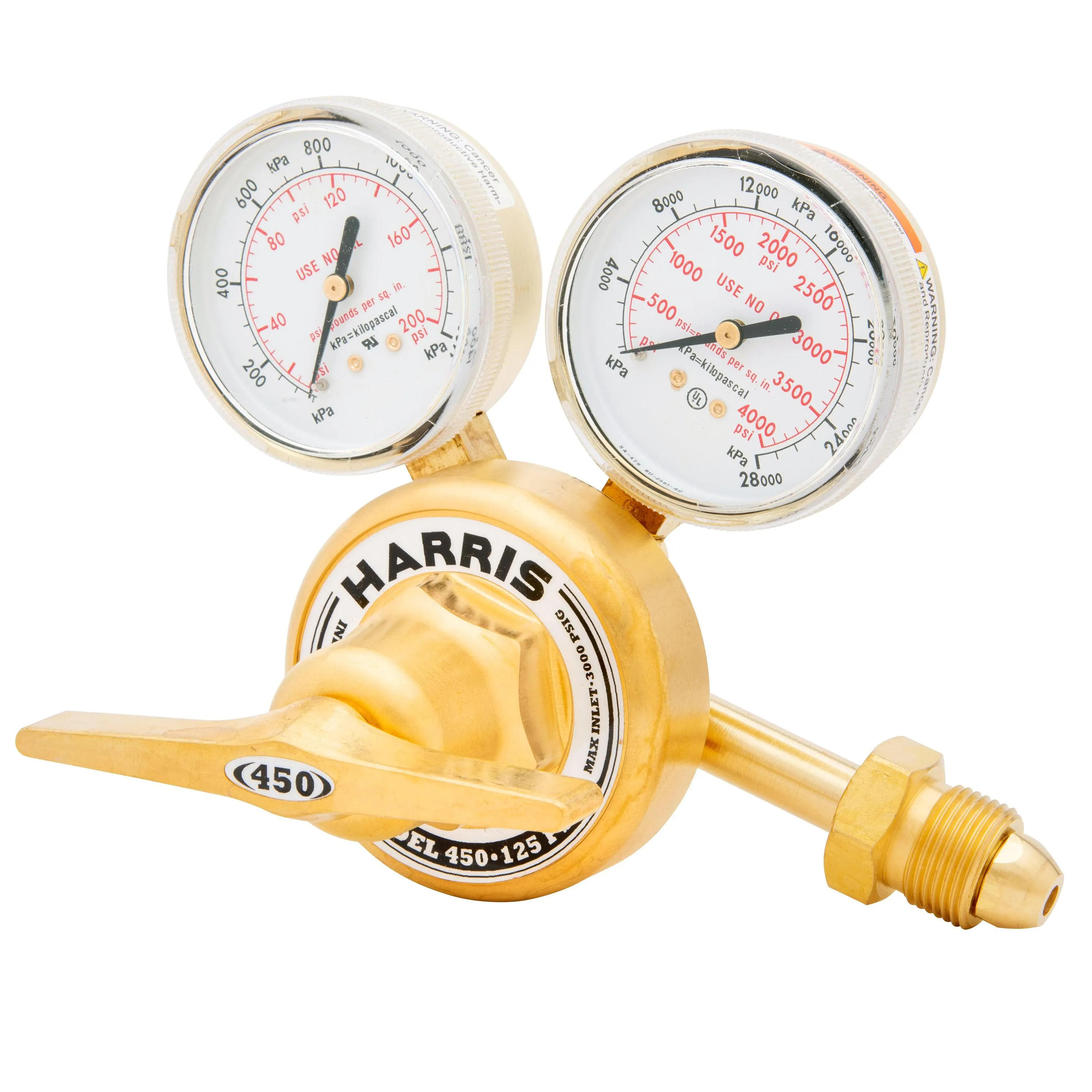 Harris 450-125-580 Heavy Duty Ar, He, N2 Regulator - 3002498