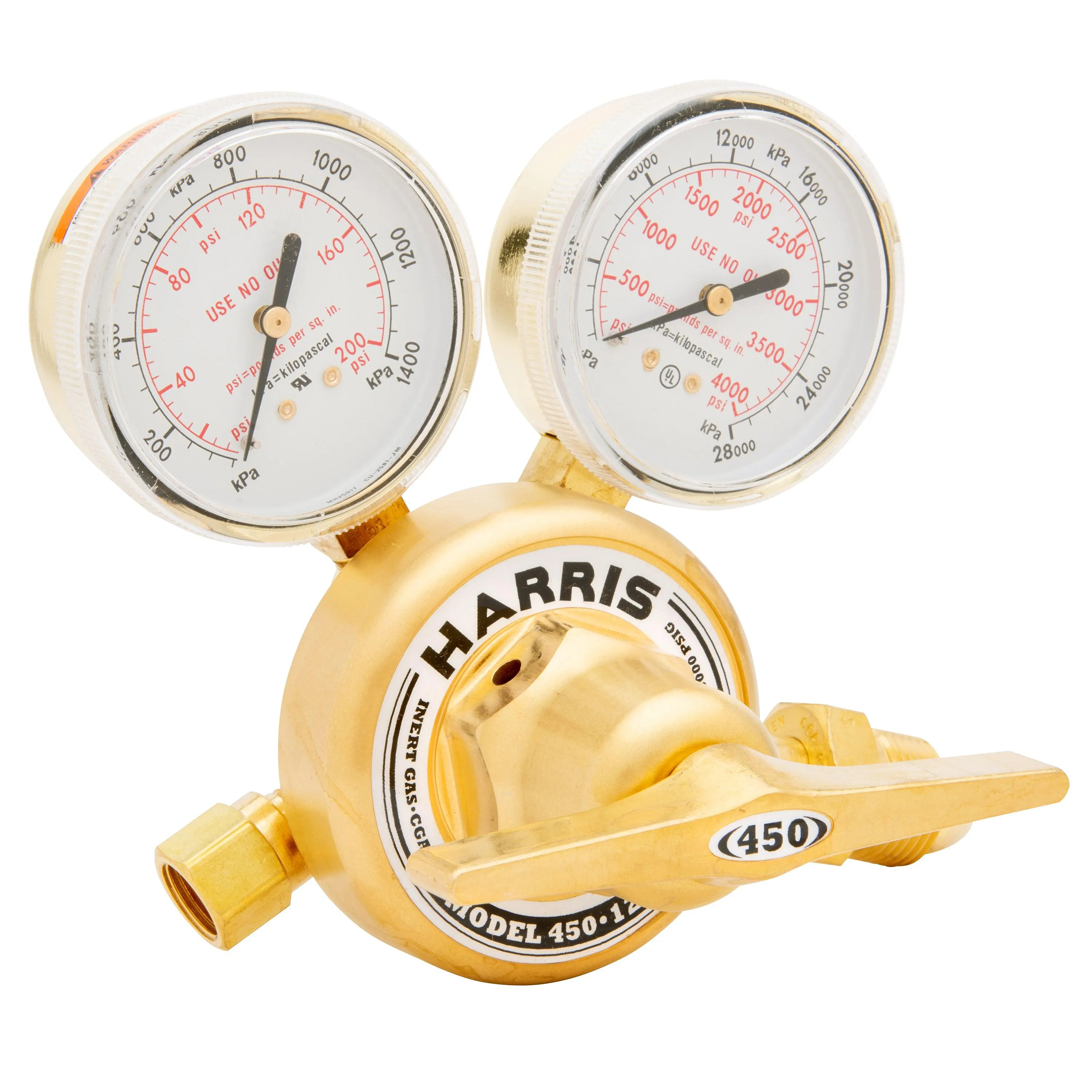 Harris 450-125-580 Heavy Duty Ar, He, N2 Regulator - 3002498
