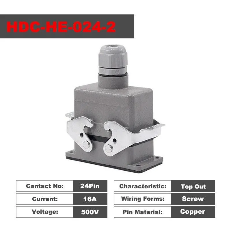 Heavy Duty Connectors HDC-HE-024-1/2/3/4 F/M 24pin Industrial connection