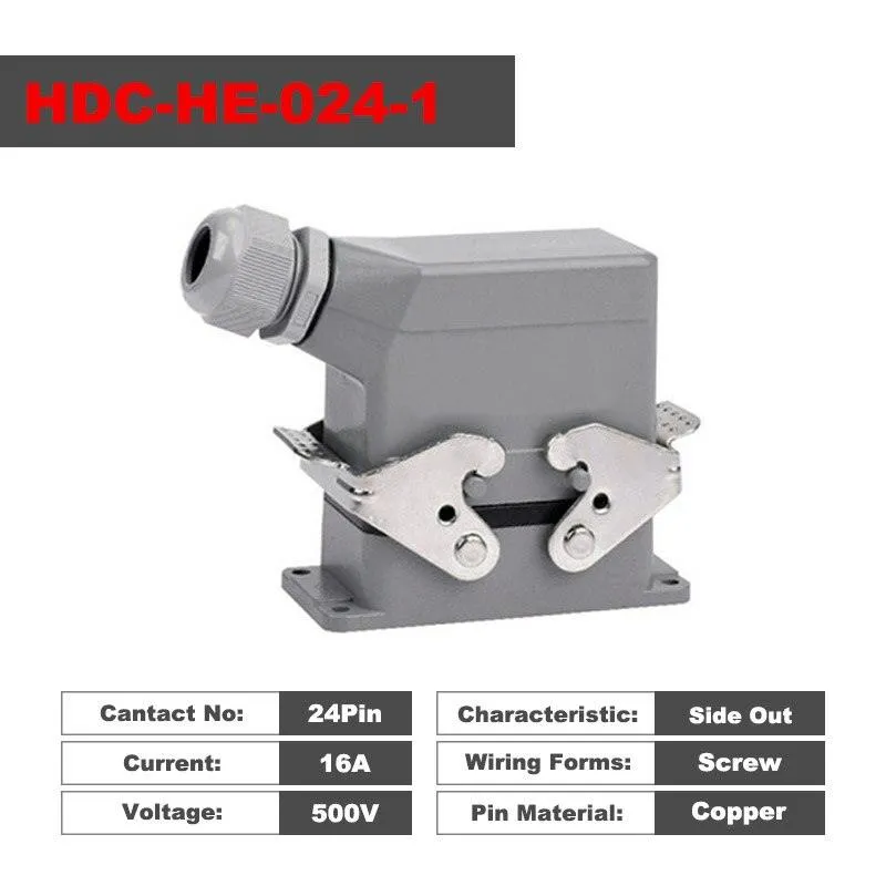 Heavy Duty Connectors HDC-HE-024-1/2/3/4 F/M 24pin Industrial connection