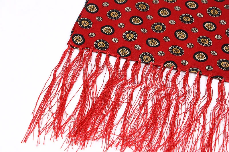 Men's Autumn/Winter Long Scarf With Tassels