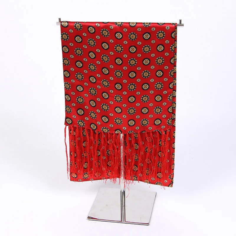 Men's Autumn/Winter Long Scarf With Tassels