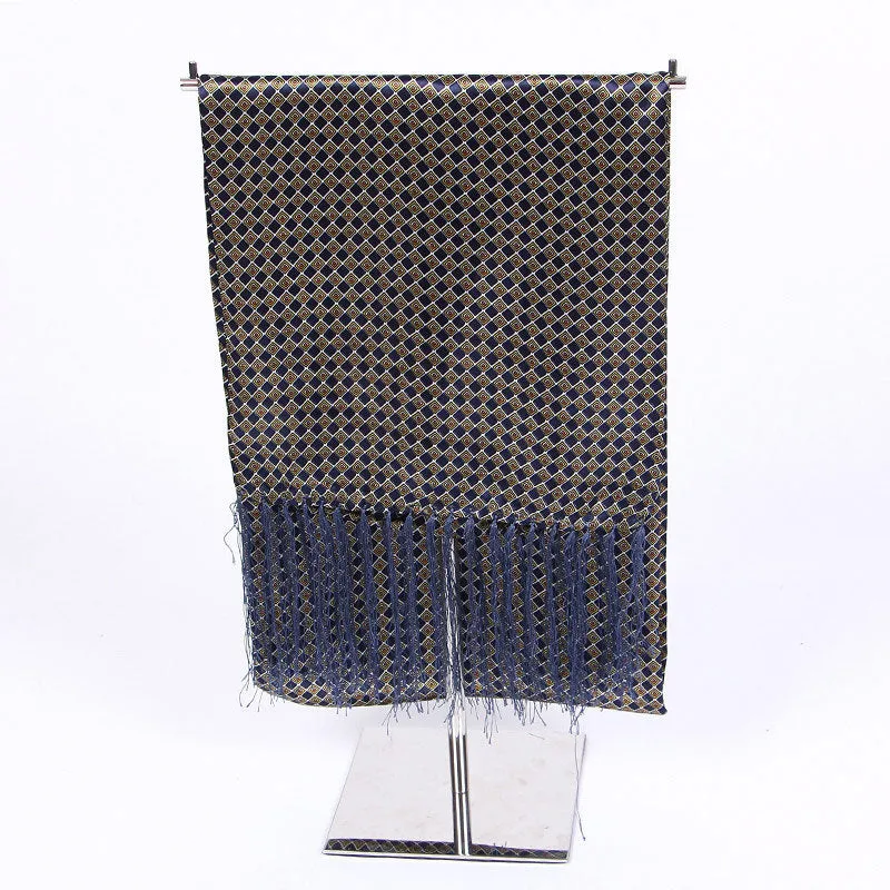 Men's Autumn/Winter Long Scarf With Tassels