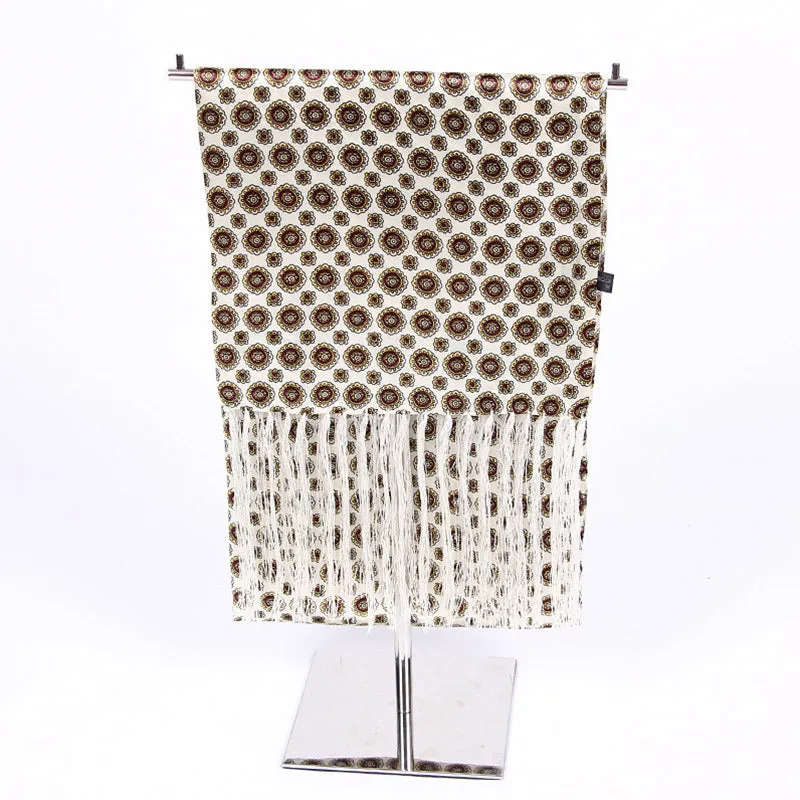 Men's Autumn/Winter Long Scarf With Tassels