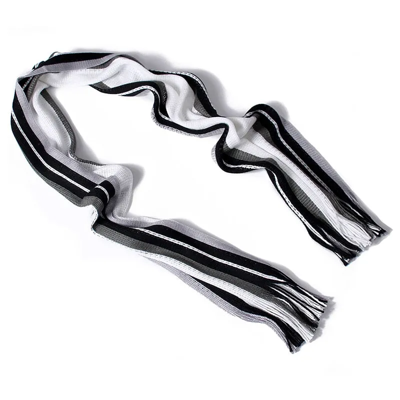 Men's Winter Casual Cotton Scarf With Tassels