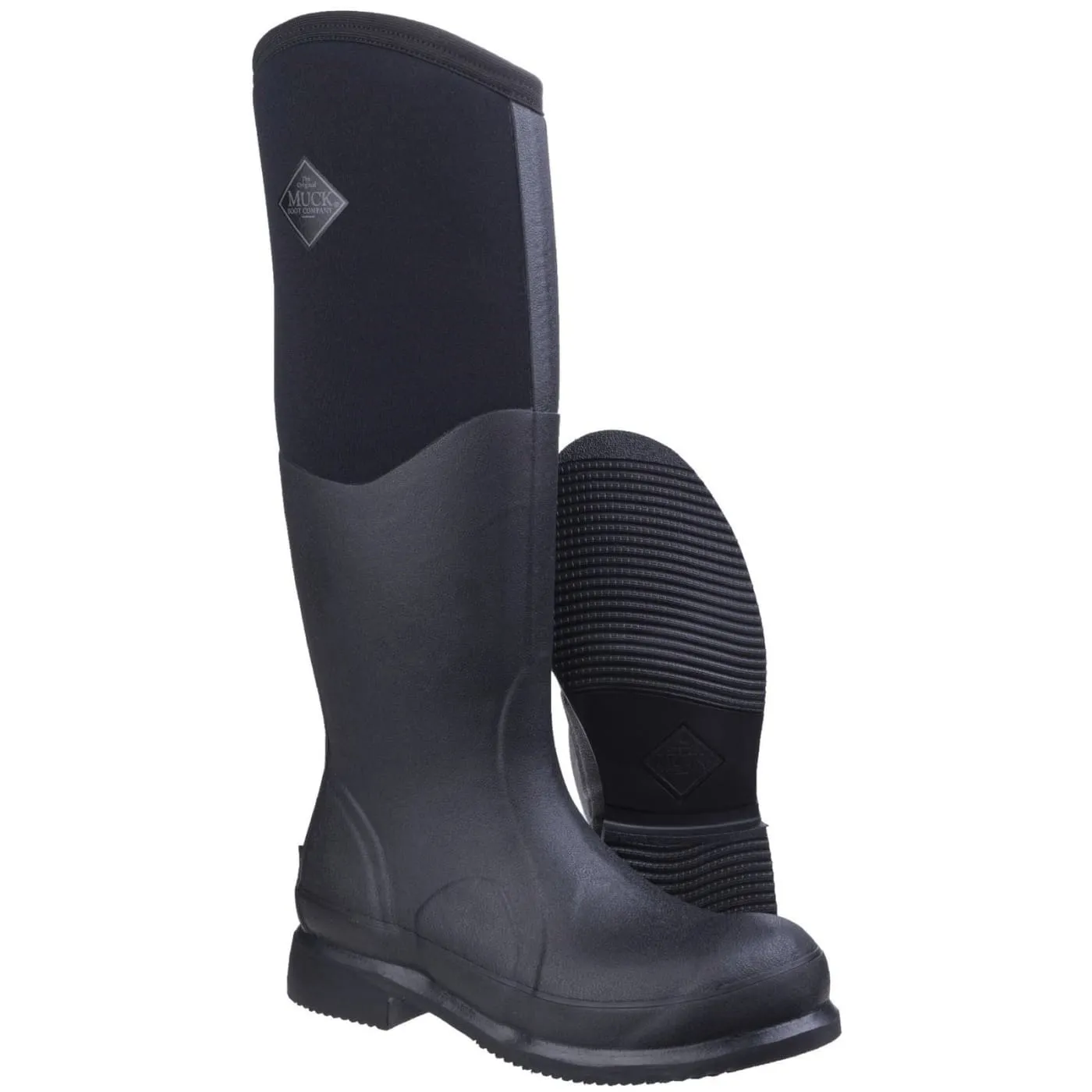 Muck Boots Colt Ryder Black Unisex Rubber/Neoprene Wellingtons