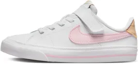 NIKE Boy's Sneaker, White Pink Foam Sesame Honeydew, 31 EU