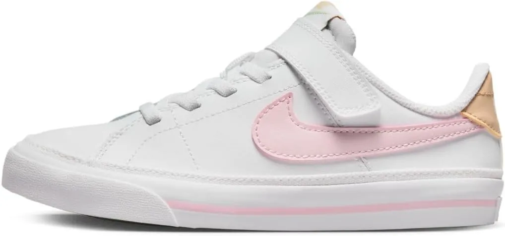 NIKE Boy's Sneaker, White Pink Foam Sesame Honeydew, 31 EU