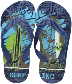 Norty Boys 11-4 Blue Surf Flip Flop 22021