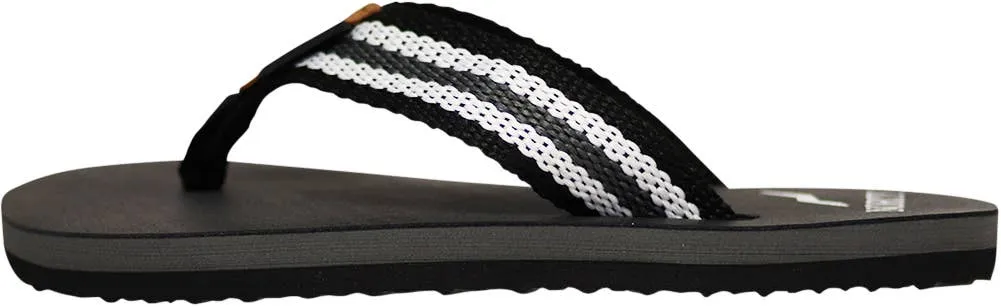 Norty BOYS 11-4 SANDAL BLACK GREY STRIPE