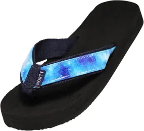 Norty WOMENS 6-11 RESORT SANDAL FLIP FLOP TIE DYE