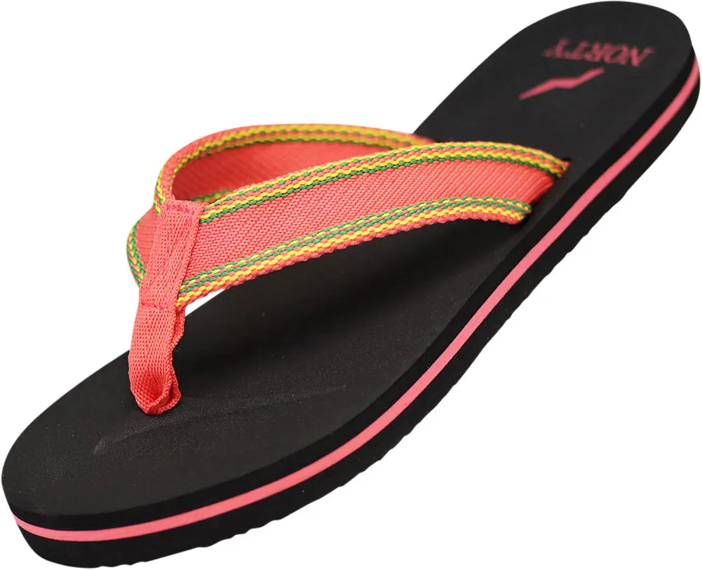 Norty Womens Platform Soft Cushioned Footbed Flip Flop Thong Sandal - Runs One Size Small