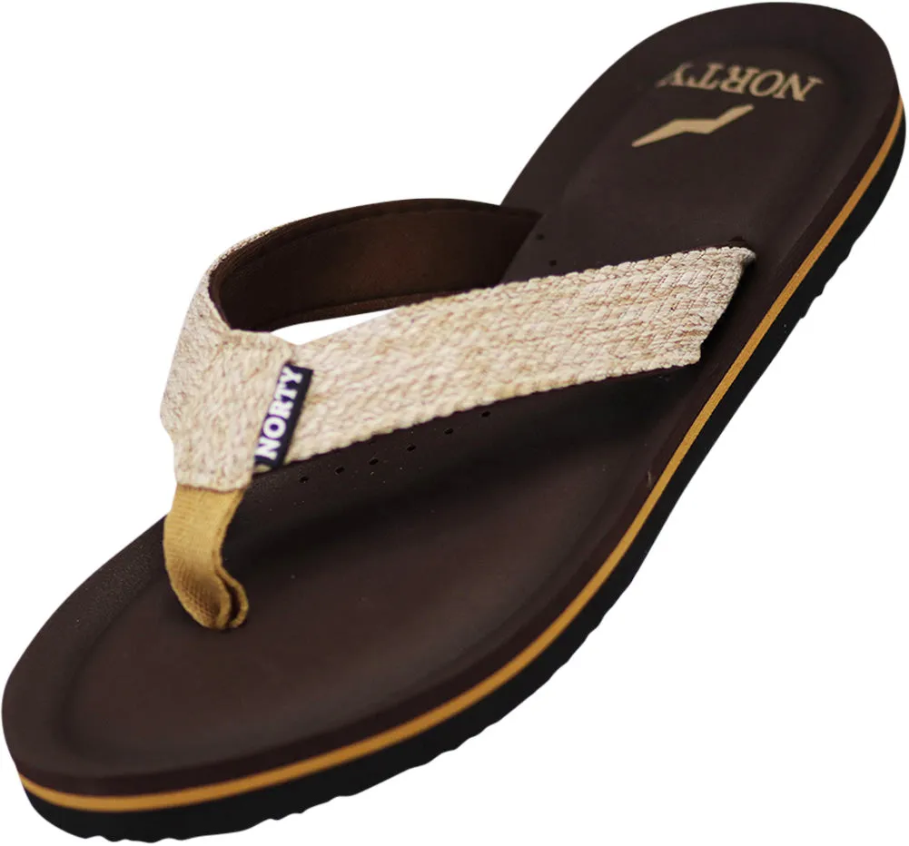 Norty Womens Platform Soft Cushioned Footbed Flip Flop Thong Sandal - Runs One Size Small