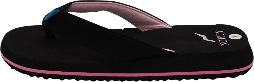 Norty Womens Platform Soft Cushioned Footbed Flip Flop Thong Sandal - Runs One Size Small