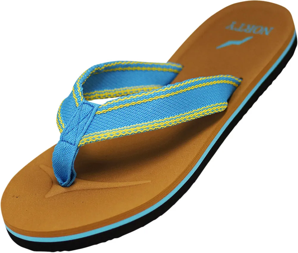 Norty Womens Platform Soft Cushioned Footbed Flip Flop Thong Sandal - Runs One Size Small
