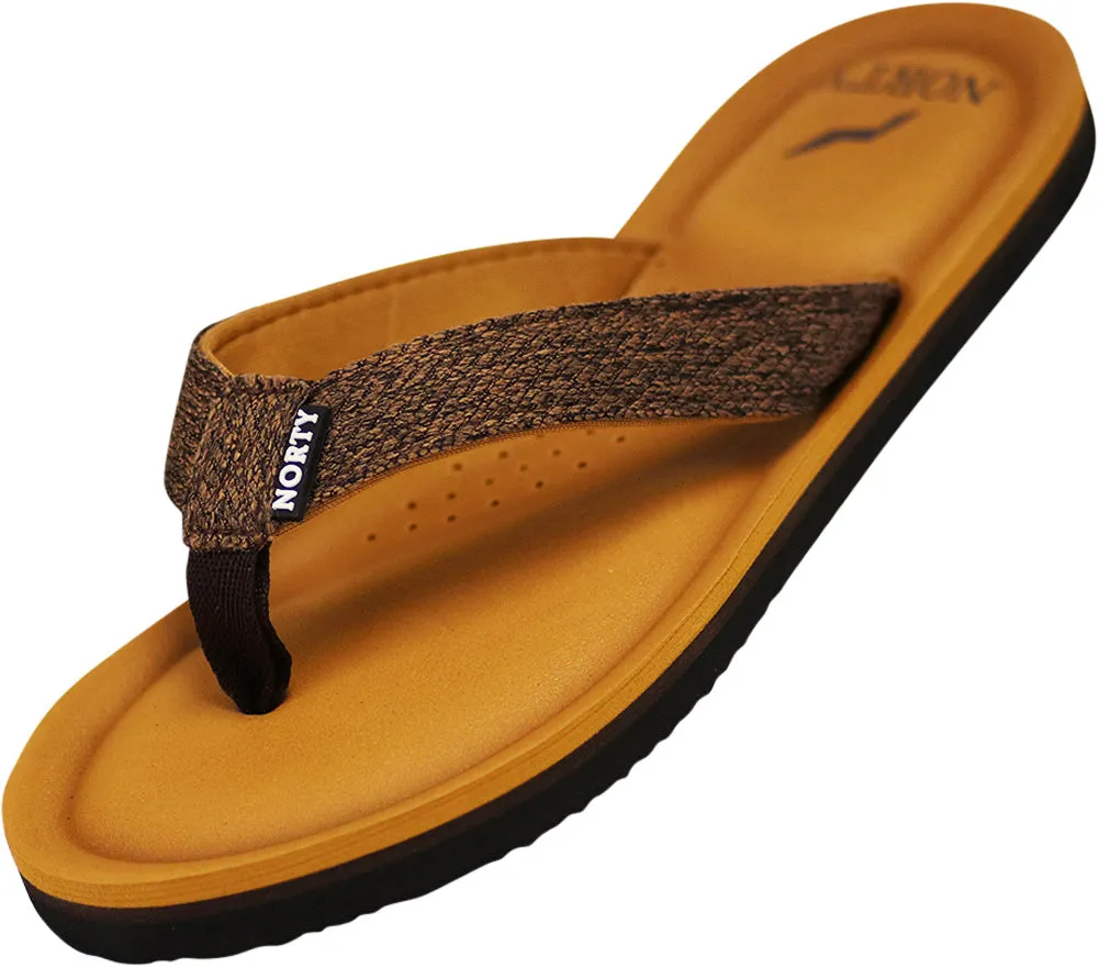 Norty Womens Platform Soft Cushioned Footbed Flip Flop Thong Sandal - Runs One Size Small