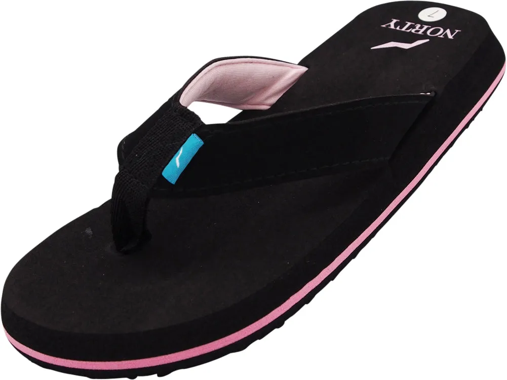 Norty Womens Platform Soft Cushioned Footbed Flip Flop Thong Sandal - Runs One Size Small
