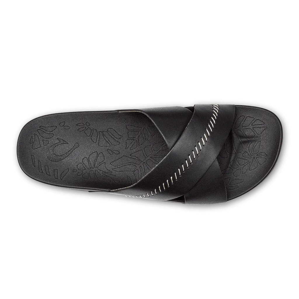 OluKai Women's Kipe'a 'Olu Sandals- Black