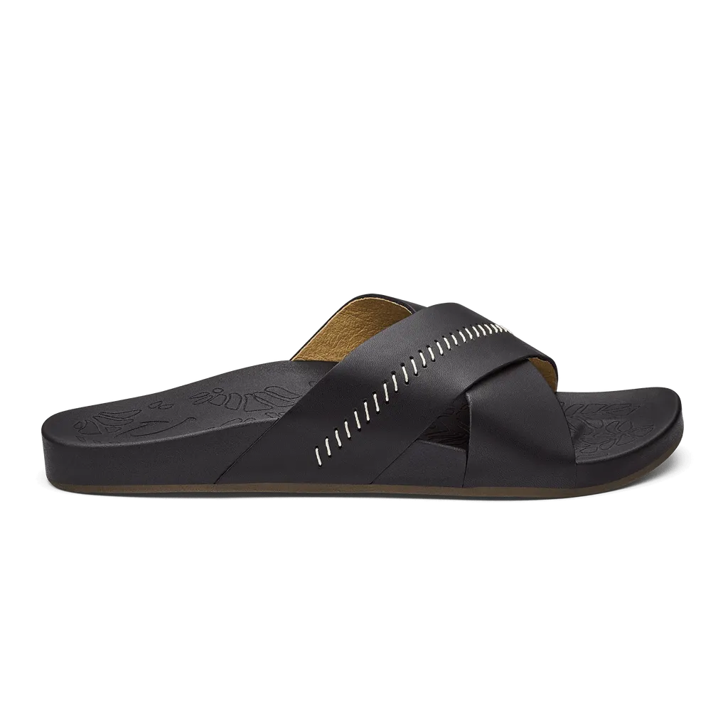 OluKai Women's Kipe'a 'Olu Sandals- Black