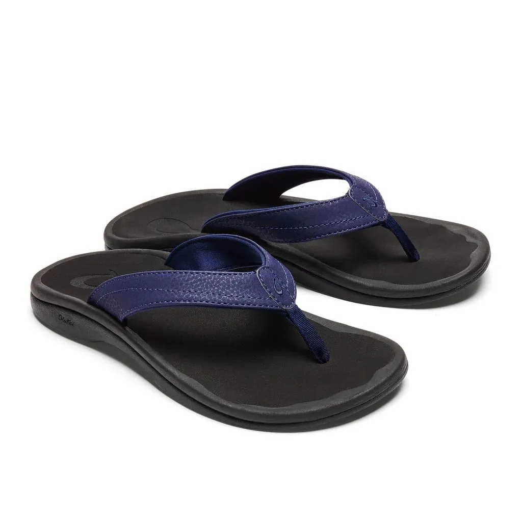 OluKai Women's Ohana Sandals- Pacifica/Black