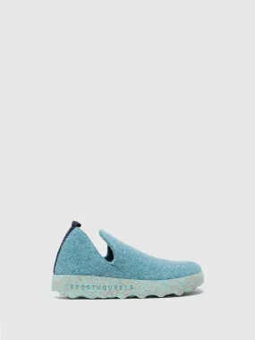 Round Toe Shoes CITY Lightblue