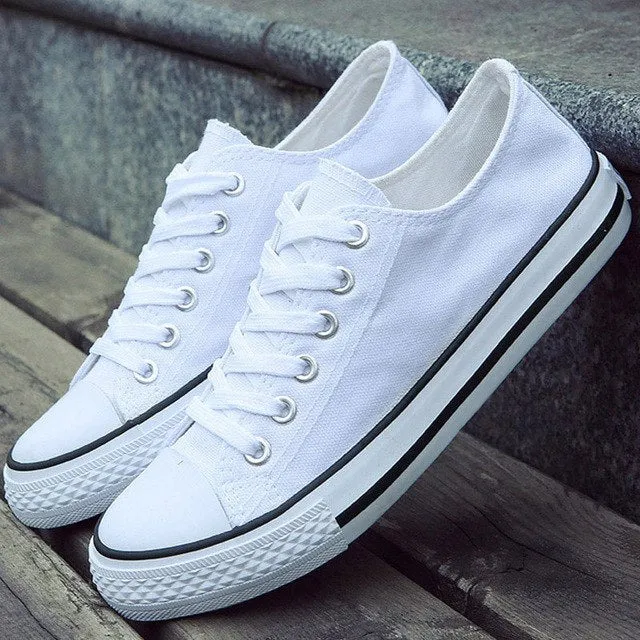 Skater Style Lace-Up Sneakers