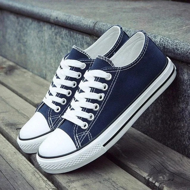 Skater Style Lace-Up Sneakers