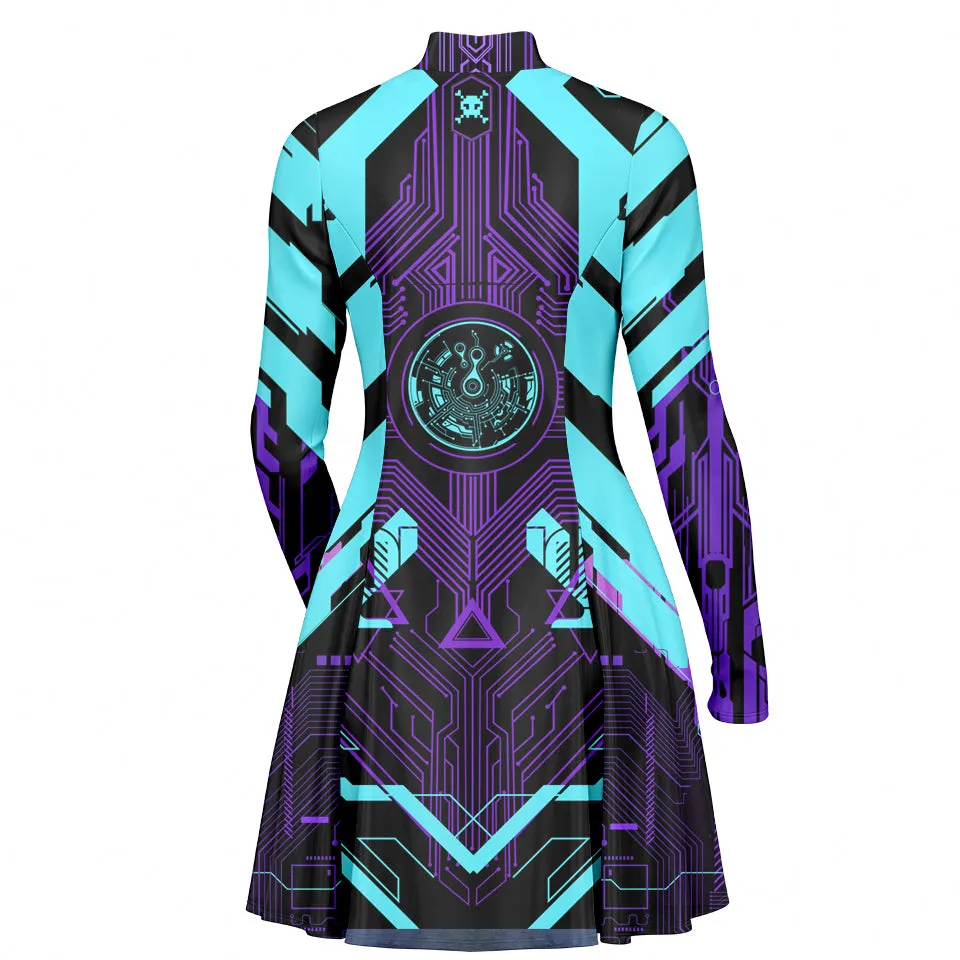 Ultraviolet Skater Dress