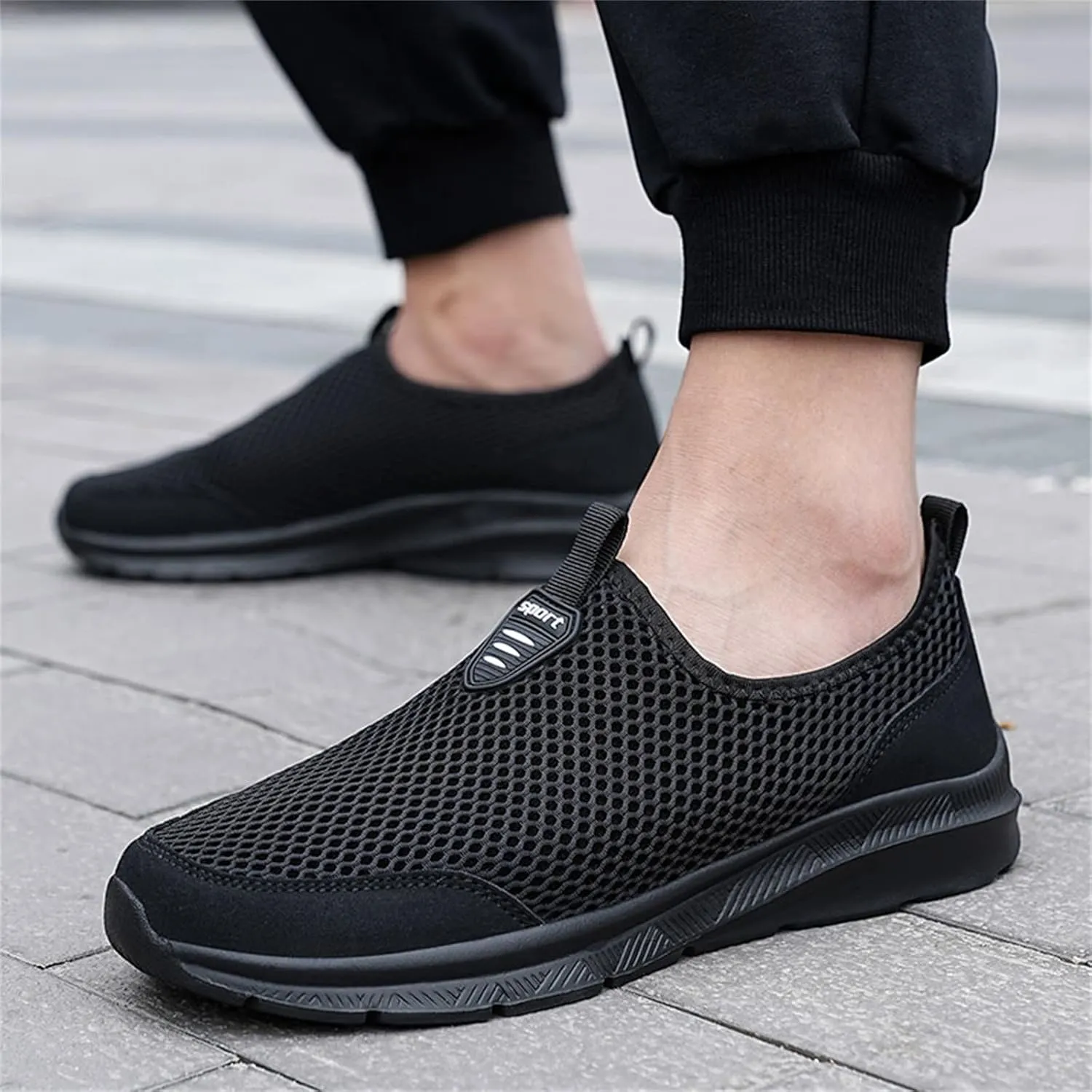 Women's Fashion Sneaker Non Slip Work Wide Comfortable Slip Resistant Work Shoes Slip On Walking Shoes for Women Womens Comfortable Loafers Mens Walking Sneakers