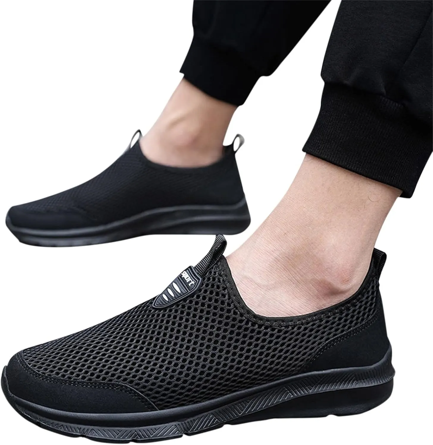 Women's Fashion Sneaker Non Slip Work Wide Comfortable Slip Resistant Work Shoes Slip On Walking Shoes for Women Womens Comfortable Loafers Mens Walking Sneakers