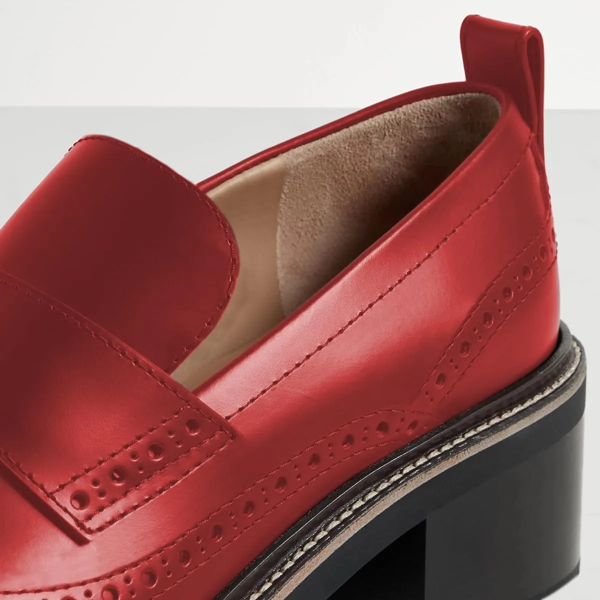 YDN Women's Cute Round Toe Low Heeled Loafers Slip On Chunky Block Heels Retro Style Comfort Shoes for Lady Girls Size 4-16 US