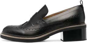 YDN Women's Cute Round Toe Low Heeled Loafers Slip On Chunky Block Heels Retro Style Comfort Shoes for Lady Girls Size 4-16 US