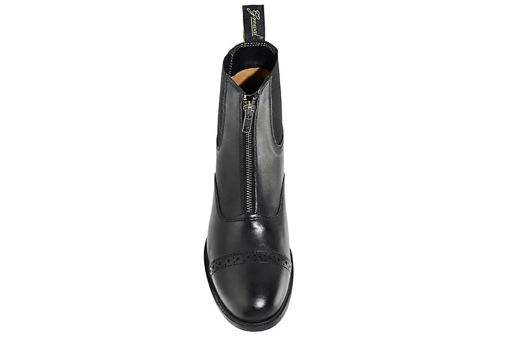 Zip-Up Leather Paddock Boots