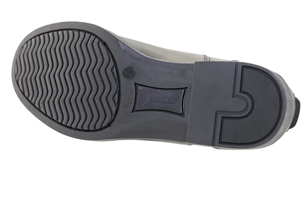 Zip-Up Synthetic Leather Paddock Boots